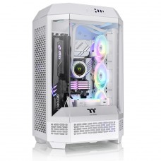Gabinete Gamer Thermaltake The Tower 300 Snow, Mini Tower, Vidro Temperado, mATX, Com 2 Fans, Branco, CA-1Y4-00S6WN-00