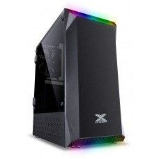 Gabinete Gamer Vinik VX Gaming Borealis RGB, Mid Tower, Lateral em Acrílico, Black, Sem Fonte, Com 1 Fan