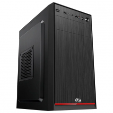 Gabinete Office Chinamate CM-52, Mid Tower, m-ATX, Preto, Sem Fan, Sem Fonte