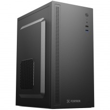 Gabinete Office Fortrek GO12 Compact, mATX, Sem Fonte, Sem Fan, Preto
