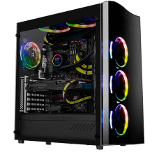 Gabinete Gamer Thermaltake View 22 TG, Mid Tower, Com 1 Fan, Vidro Temperado, Black, Sem Fonte, CA-1J3-00M1WN-00