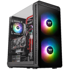 Gabinete Gamer Thermaltake View 37 ARGB, Mid Tower, Black, Sem Fonte, Com 3 Fans RGB, CA-1J7-00M1WN-04