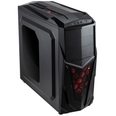 Gabinete Gamer Xigmatek Mach II, Mid Tower, Black, S-Fonte