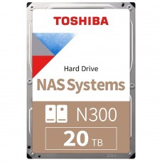 HD Toshiba N300 PRO 20TB, 7200RPM, 512MB, NAS, 3.5, Aplicação em IA, HDWG62AXZSTB