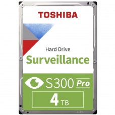 HD Toshiba S300 Pro Surveillance 4TB, Sata III, 7200RPM, 512MB, 3.5, Aplicação em IA, HDWTA40UZSVAR