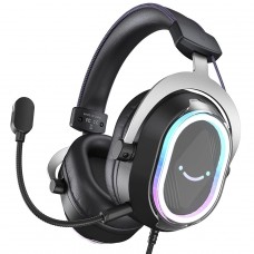 Headset Gamer Fifine AmpliGame H13, 7.1 Surround, RGB, USB, Preto
