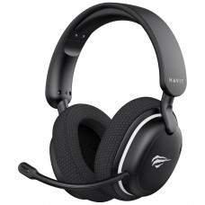 Headset Gamer Havit Fuxi-H7SE, Wireless/Bluetooth, Microfone Destacável, Drivers de 40mm, Preto