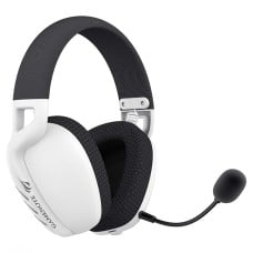 Headset Gamer Havit Quad-Mode Fuxi-H6, Wireless, Bluetooth, USB, 3.5mm, Drivers de 40mm, Branco, FUXI H6-WHT