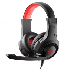 Headset Gamer Havit, USB + P2, Black/Red, H2031D
