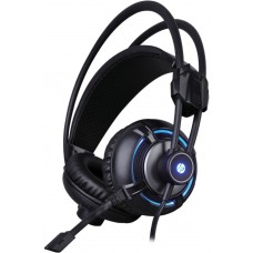 Headset Gamer HP H300 2.1, P2 3.5mm + USB, Led Blue, Black 