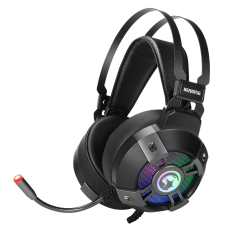 Headset Gamer Marvo HG9015G, USB, 7.1 Surround, PC, RGB, Black