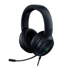 Headset Gamer Razer Kraken V3 X, USB, Chroma RGB, Drivers de 40mm, 7.1 Surround, Black, RZ0403750300R