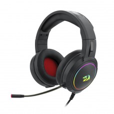 Headset Gamer Redragon Mento, 3.5mm + USB, Múltiplas Plataformas, RGB, Black, H270-RGB