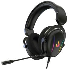 Headset Gamer Rise Mode Nova 02, Drivers de 40mm, Surround 7.1, Microfone Removível, Preto, RM-HS-NV-02-FB