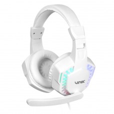 Headset Gamer Vinik Guardian, Rainbow, USB/3.5mm, Drivers de 40mm, Branco, VKHSGGDB