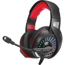 Headset Gamer Xtrike-me GH-890, Microfone, Led RGB, Preto/Vermelho