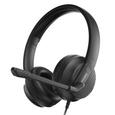 Headset PCYES Comfort, USB, Drivers de 40mm, Preto, CM500