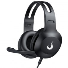 Headset Rise Mode Office 03, Drivers de 40mm, Com Microfone, Preto, RM-HS-OF-03-FB