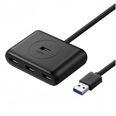 Hub USB 3.0 Ugreen, 4 portas, Plug and Play, Preto, CR113, 20290 
