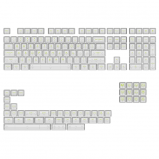 Keycaps Akko ASA Clear, PBT, ANSI, 155 Teclas, Transparente