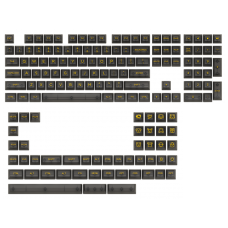 Keycaps Akko Clear Transparent Black, ASA, PC, ANSI, 155 Teclas