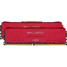 Kit Dual Channel 16GB (2x8GB) Memória DDR4 Crucial Ballistix, 8GB, 3000MHz, Red
