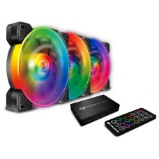 Kit Fan com 3 Unidades Cougar Vortex, RGB, SPB, 120mm, CF-V12SET-SPBRGB