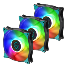 Kit Fan Com 3 Unidades Iceberg Thermal IceGale ARGB, 120mm, Black