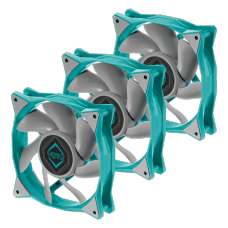 Kit Fan Com 3 Unidades Iceberg Thermal IceGale Xtra, 120mm, Blue