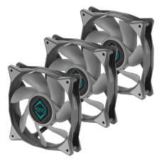 Kit Fan Com 3 Unidades Iceberg Thermal IceGale Xtra, 120mm, Gray