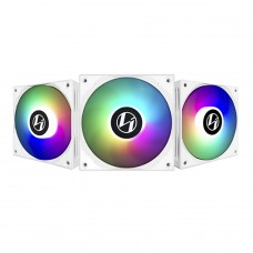Kit Fan com 3 Unidades Lian Li ST120, ARGB, White, 120mm, ST120-3W