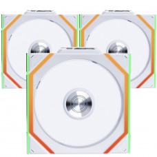 Kit Fan Com 3 Unidades Lian Li Uni Fan SL Wireless, Reverse Blade, ARGB, 120mm, White, 12RSL1W3W