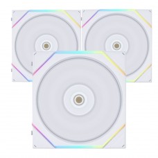 Kit Fan Com 3 Unidades Lian Li Uni Fan TL Reverse Blade, RGB, 120mm, PWM, White, Com Controladora, 12RTL3W WHITE