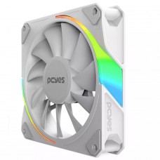 Kit Fan Com 3 Unidades PCYES Sangue Frio 3 ARGB White Ghost, 120mm, Com Controladora, Branco, K3ARGBSF3WGBR