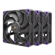 Kit Fan Com 3 Unidades Super Flower Megacool, 140mm, Black, SF-PF141-BK_3P