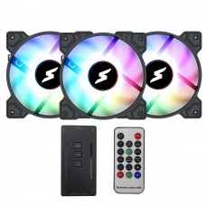 Kit Fan Com 3 Unidades SuperFrame Swift, ARGB, 120mm, Com Controladora, Black, SF-03