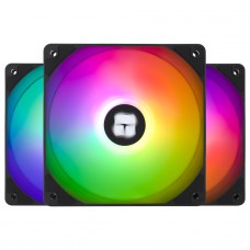 Kit Fan Com 3 Unidades Thermalright TL-C12C-SX3, ARGB, 120mm, PWM, Preto