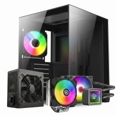 Kit Gabinete Gamer + Fonte 650W + Cooler