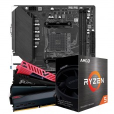 Kit Upgrade AMD Ryzen 5 4500, Placa Mãe Chipset B550, 16GB DDR4