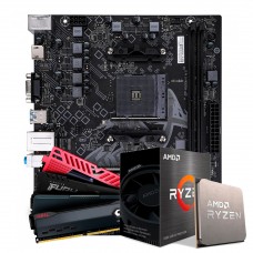 Kit Upgrade, AMD Ryzen 5 5500, Placa Mãe Colorful Battle-AX A520M-K M.2 V14, 16GB (2x8GB) DDR4