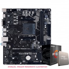 Kit Upgrade, AMD Ryzen 5 5600, Placa Mãe Chipset B550