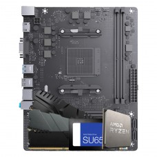 Kit Upgrade, AMD Ryzen 5 5600GT, Placa Mãe Chipset B450, SSD 512GB, Memória 16GB (2X8GB) DDR4