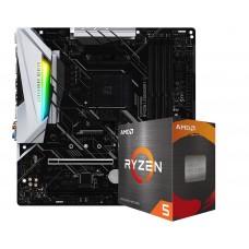 Kit Upgrade, AMD Ryzen 5 5600X, Placa Mãe SuperFrame B450M Gaming