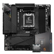 Kit Upgrade AMD Ryzen 5 7600X + Placa Mãe Gigabyte B650M Aorus Pro AX