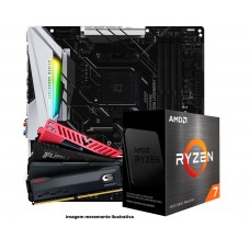 Kit Upgrade, AMD Ryzen 7 5700, Placa Mãe SuperFrame B450M Gaming, 8GB DDR4