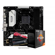 Kit Upgrade, AMD Ryzen 7 5700, Placa Mãe SuperFrame B550M Gaming, 16GB DDR4