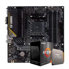 Kit Upgrade, AMD Ryzen 7 5700G + Placa Mãe Asus TUF Gaming A520M-PLUS II