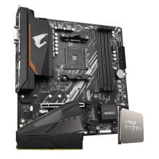 Kit Upgrade, AMD Ryzen 7 5700X + Placa Mãe Gigabyte B550M AORUS Elite + 16GB (2x8GB) DDR4