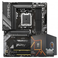 Kit Upgrade AMD Ryzen 7 7700 + Placa Mãe Gigabyte B650 Gaming X + Kingston Fury 32GB (2x16GB) 
