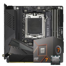 Kit Upgrade, AMD Ryzen 7 8700F, Placa Mãe Chipset B650, 16GB DDR5